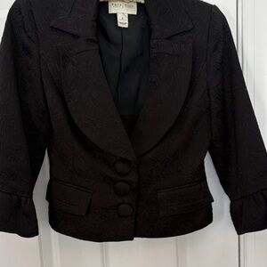 White House Black Market Textured Black Blazer